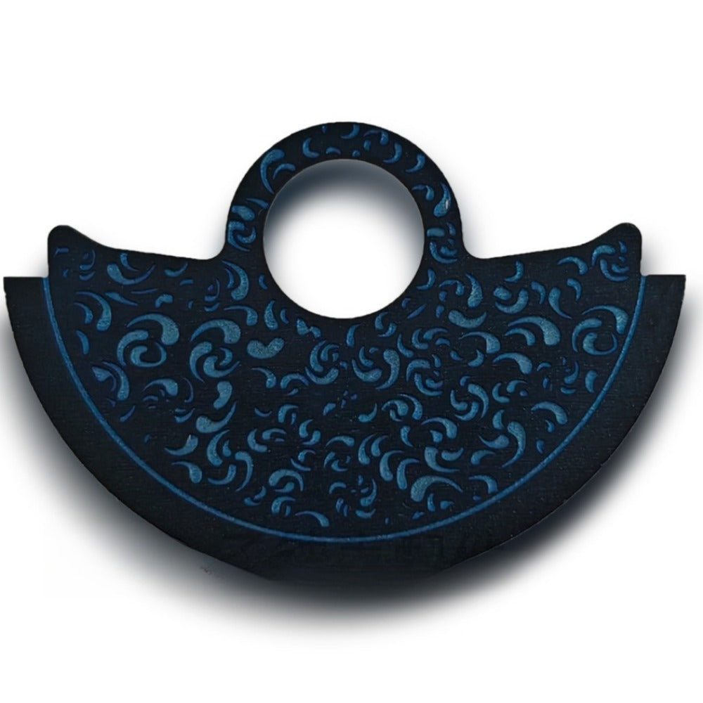 Dark Blue Vintage Vein Metal Rotor Oscillating Weight Overlay For  NH35 NH36