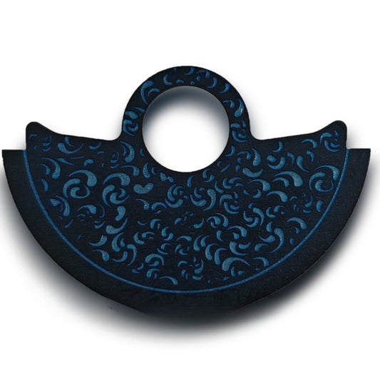 Dark Blue Vintage Vein Metal Rotor Oscillating Weight Overlay For  NH35 NH36