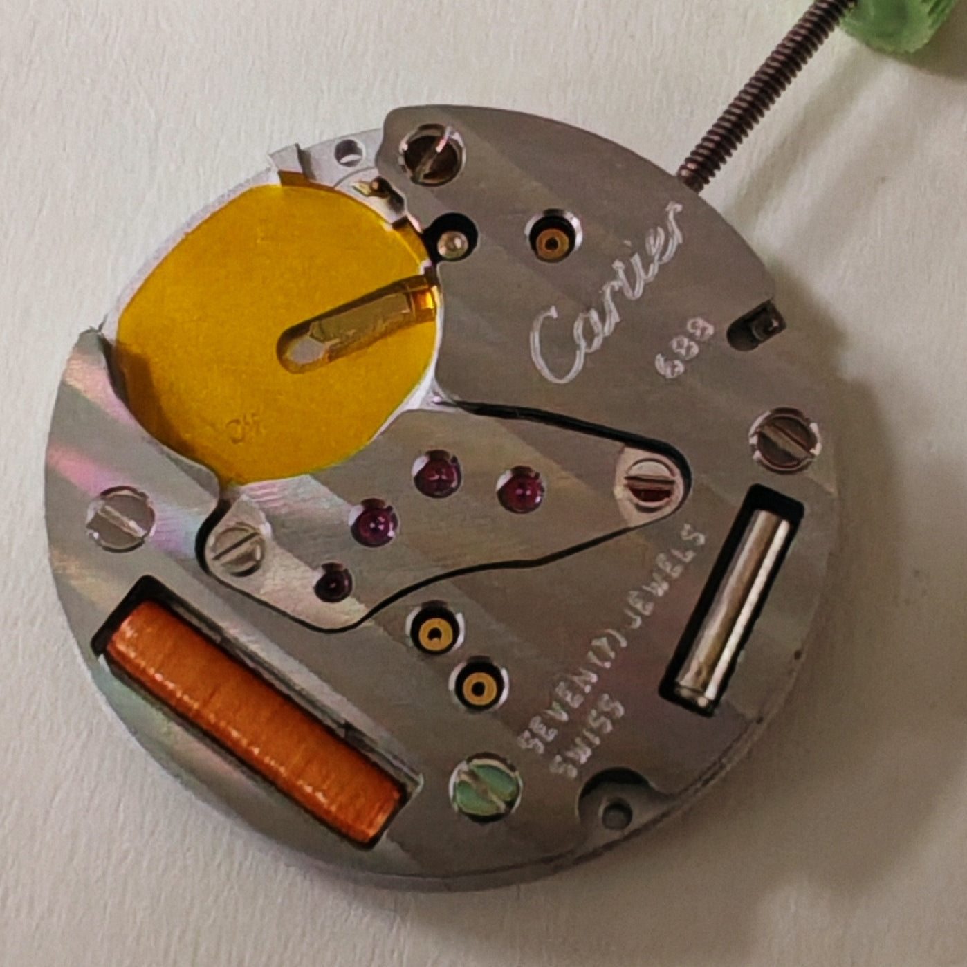 Cartier CTR-688 Swiss Made watch accessory featuring quartz movement for precise timekeeping and elegant style.