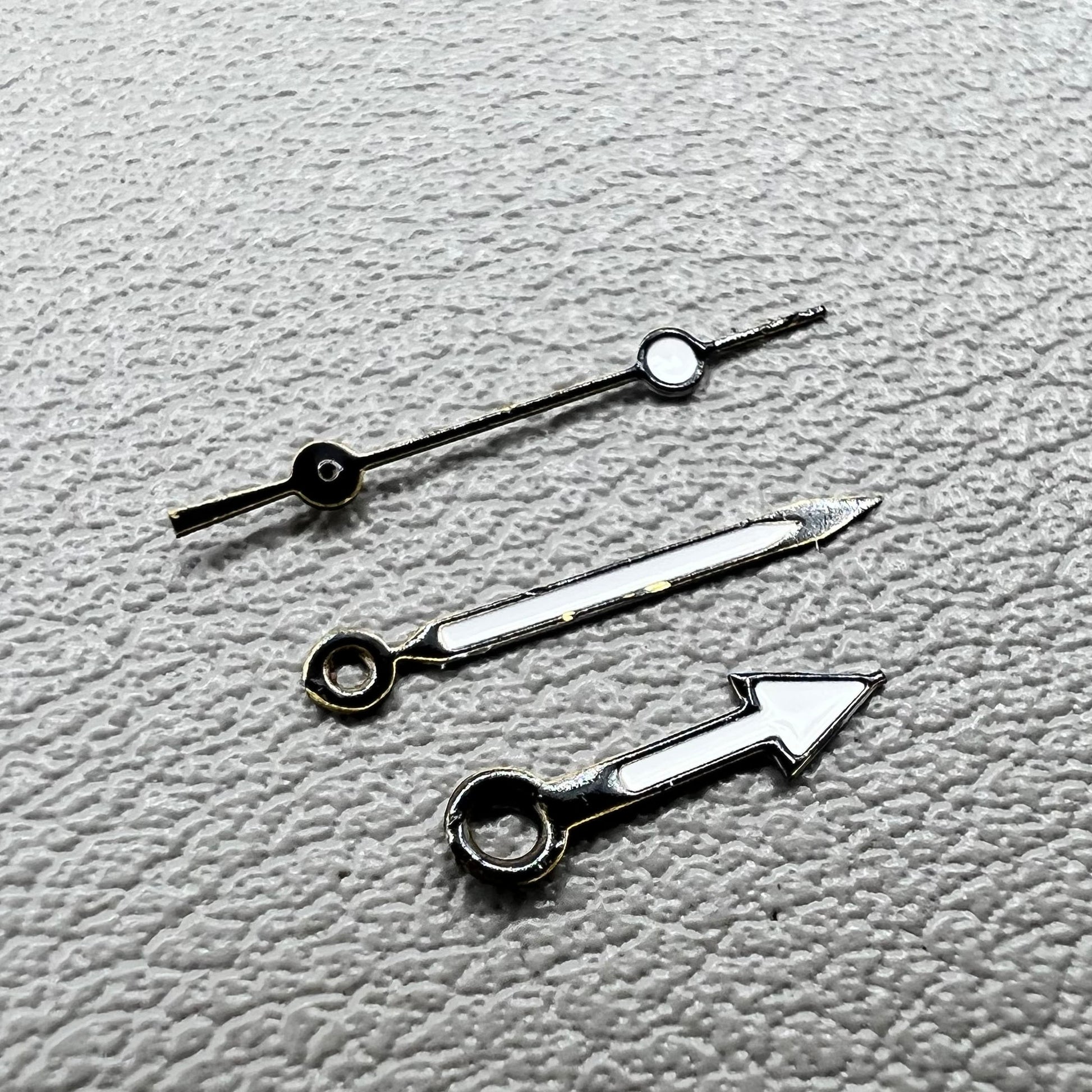 Set of black watch hands for Miyota 2035 movement, 2 sets per pack, precise fit by NO.1244 brand.