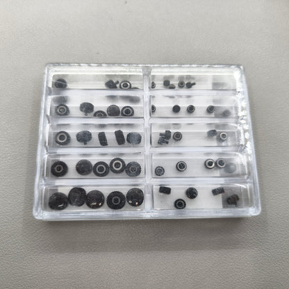 Assortment 50 PIECES/Pack Stainless Steel Black Waterproof Watch Crown