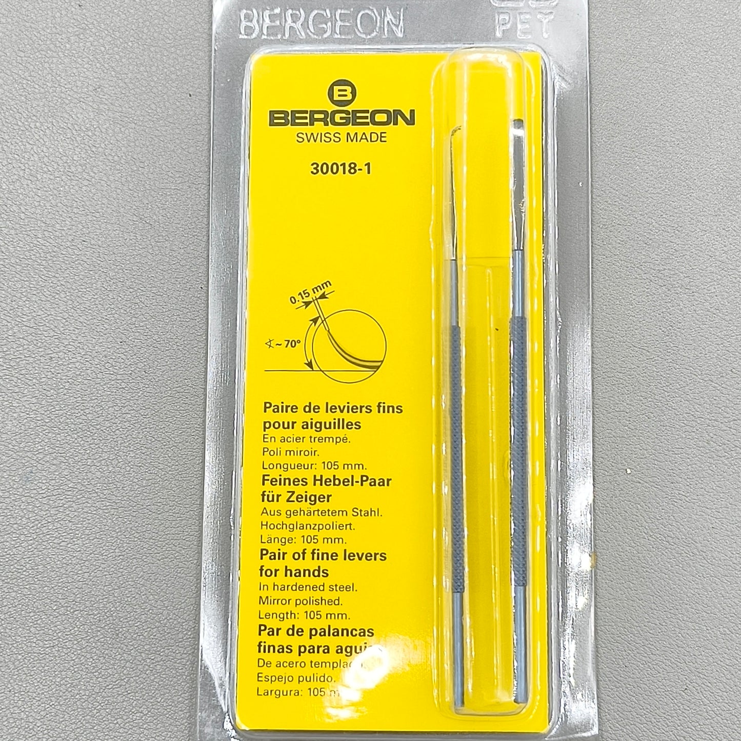 Swiss Bergeon 30018 Watch Hand Lifting Levers Tool Levers Pair