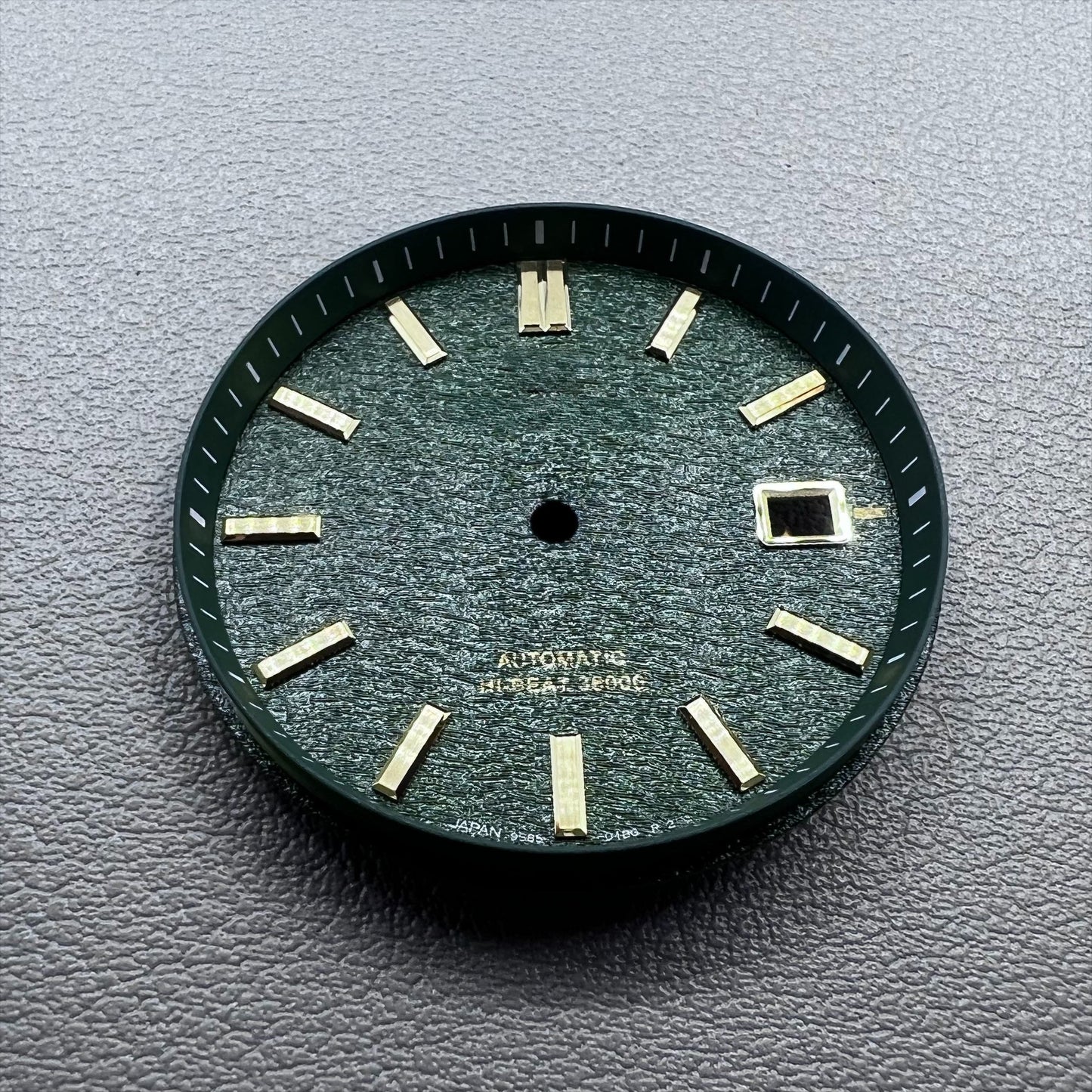 NO Lume Green Datejust  33mm Modified Watch Dial for NH35 NH36 Movement