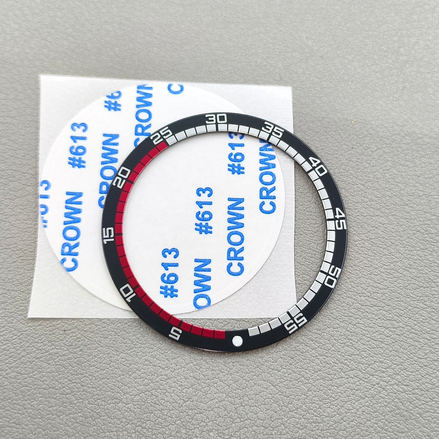 38mm/31.5mm Watch Bezel Aluminium Black Flat Racing Type SKX007