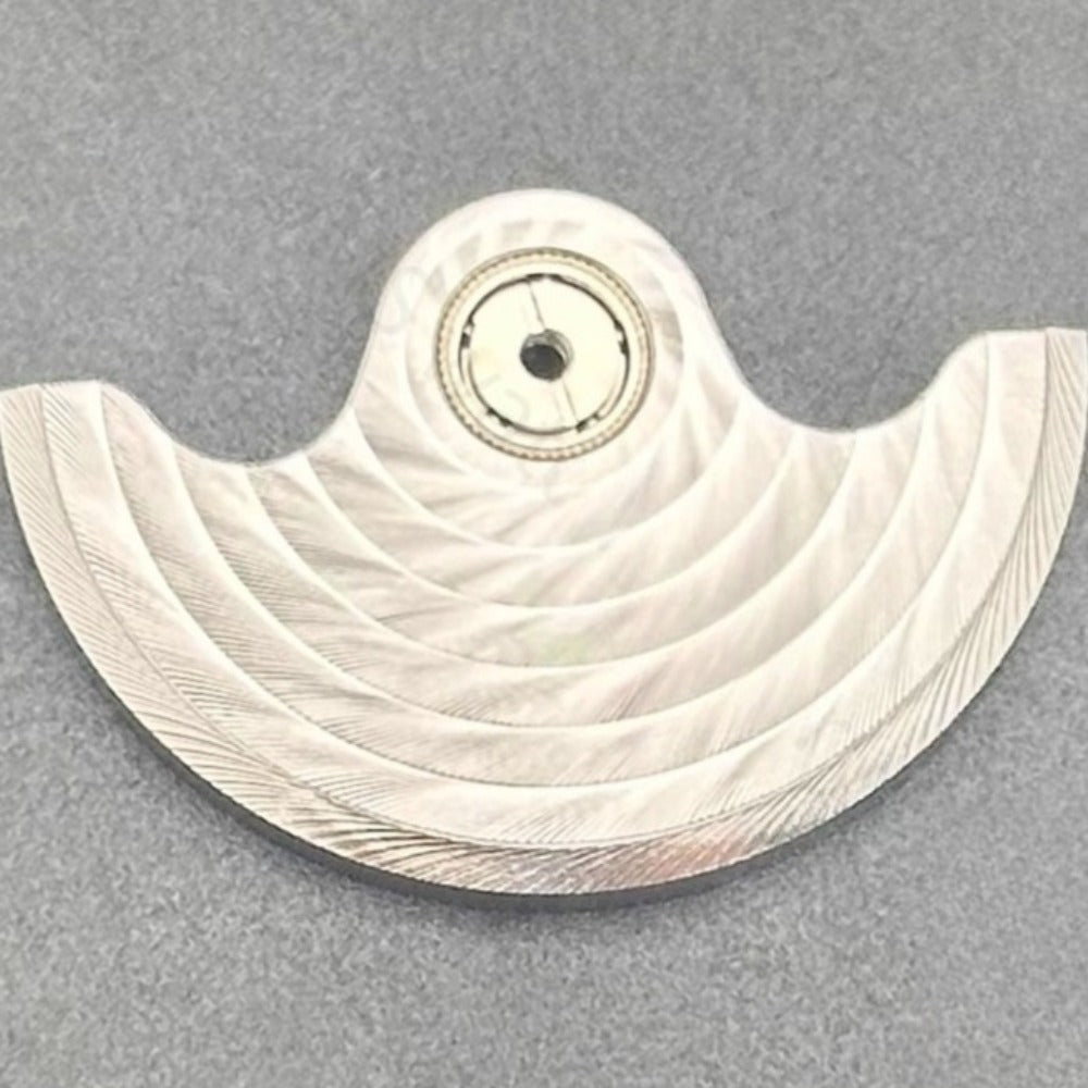 Modified Silver Ripple Rotor Oscillating Weight for NH35 NH36 Movement