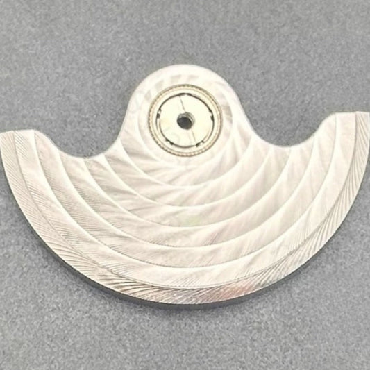Modified Silver Ripple Rotor Oscillating Weight for NH35 NH36 Movement