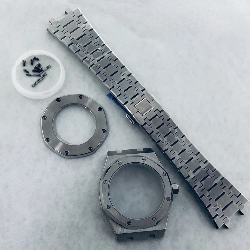 41mm AP Fit NH34 NH35 NH36 Transparent Back Sapphire Crystal AP Watch Case