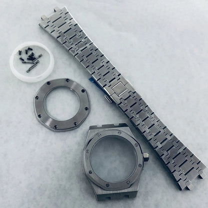 41mm AP Fit NH34 NH35 NH36 Transparent Back Sapphire Crystal AP Watch Case