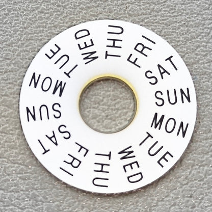 White Week Disk Wheel Week Wheel Generic for China Made/ETA 7750 Mechanical Movement