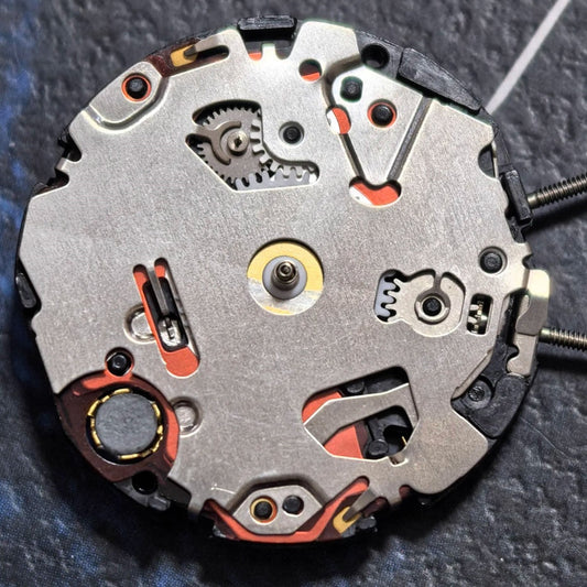 Japan Made Original Citizen YR37A Quartz Movement 3 Hands Double Watch Stems