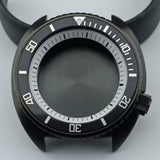 42.5mm Black Watch Case Black Bezel White Ring for NH35 NH36 NH38 NH70 NH72
