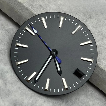 28.5mm Dial Watch Modified Green Luminous Dial For NH35 NH36 4R 7S Movement