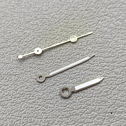 2 Sets Green Lume Silver Trim Watch Hand Set for Ronda 515 Quartz Movement