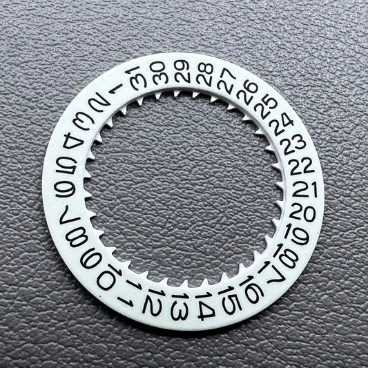 White Background Numerals C3 Green Luminous Disk Date Wheel for Miyota NH35 NH36