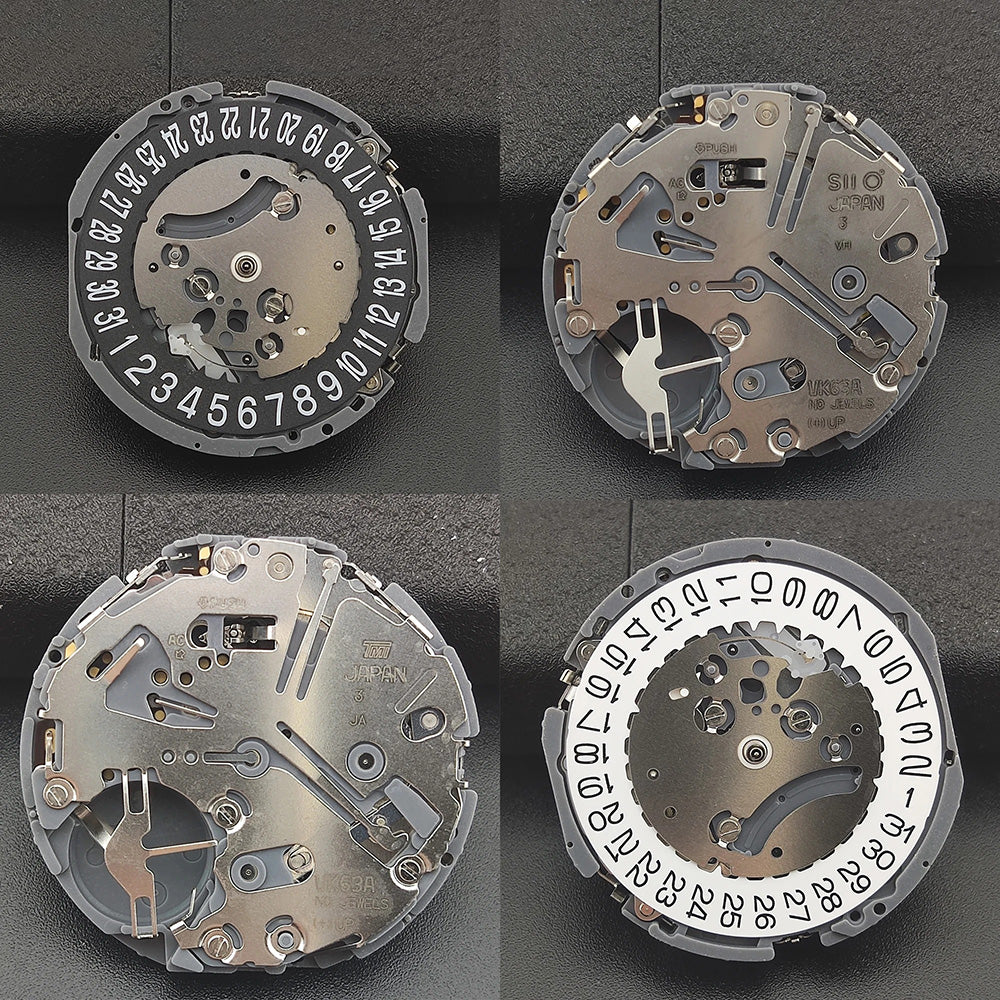 High Accuracy Quartz Chronograph Watch Wrist Movement Replacement For VK SERIES  VK63 3 o'clock position Watch Single Cale
