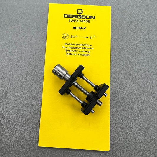 Swiss Bergeon 4039-P flexible synthetic movement holder for secure watch repair and maintenance