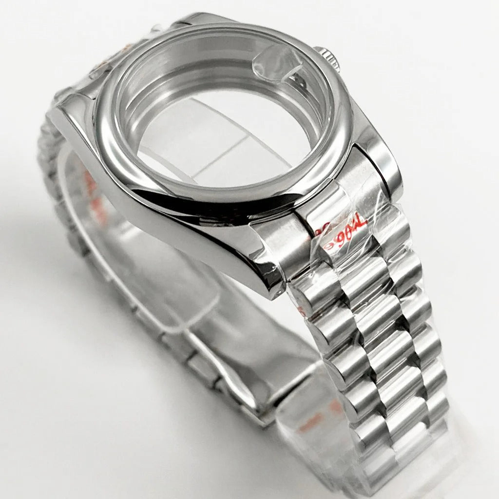36MM/40MM Round Bezel Watch Case Sapphire Crystal for NH34 NH35 NH36 ETA2824