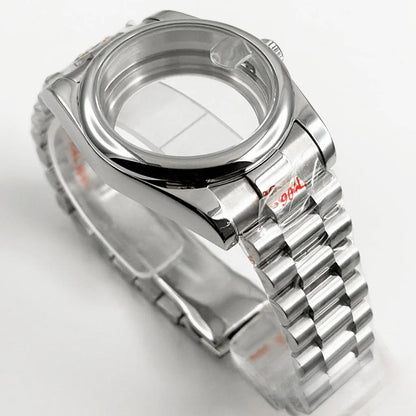 36MM/40MM Round Bezel Watch Case Sapphire Crystal for NH34 NH35 NH36 ETA2824