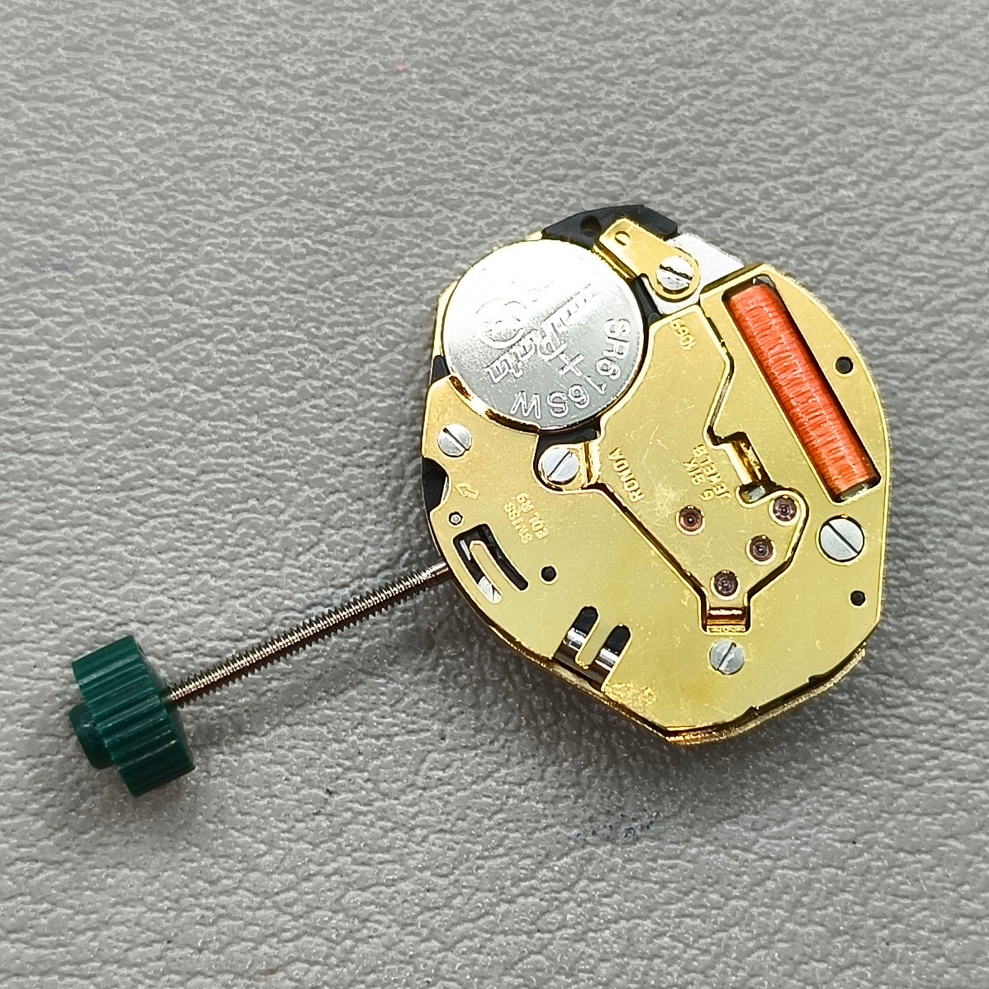Swiss Ronda 1069 Quartz Watch Movement Golden Plated