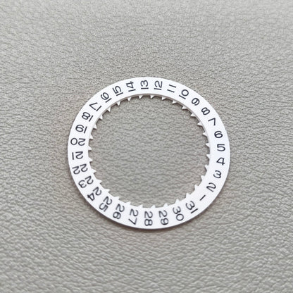 2 PIECES White Date Disk Wheel Date Wheel for Miyota 8215 Movement Date@3