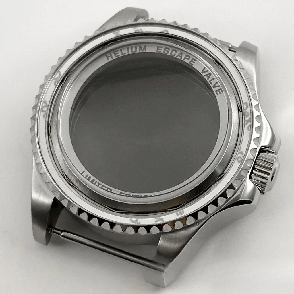 44mm Black Blue GMT Ceramic Bezel Watch Case for Deep SEA for NH34 NH35 NH36