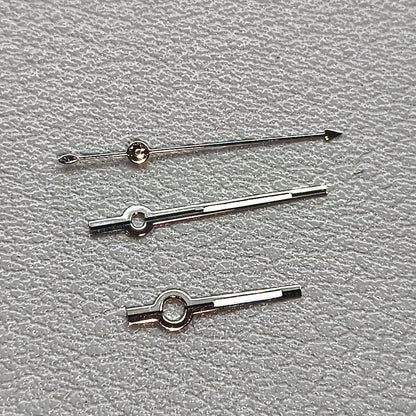 2 Sets/Pack Black+Silver Trim Watch Hands for Seagull ST6 Mechanical Movement