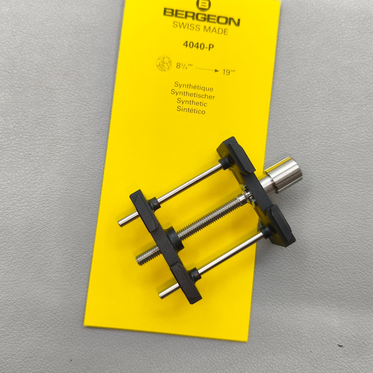 Swiss Bergeon 4040-P Extensible And Reversible Movement Holder Watchmaker