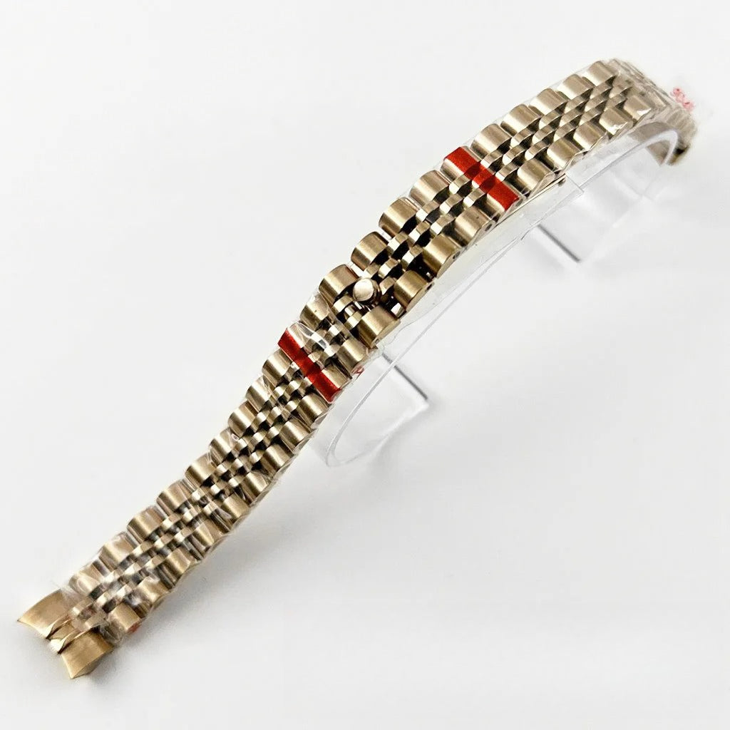 Ladies 31MM Round Bezel Sapphire Glass Jubilee bracelet Watch Case Fit NH05 NH06