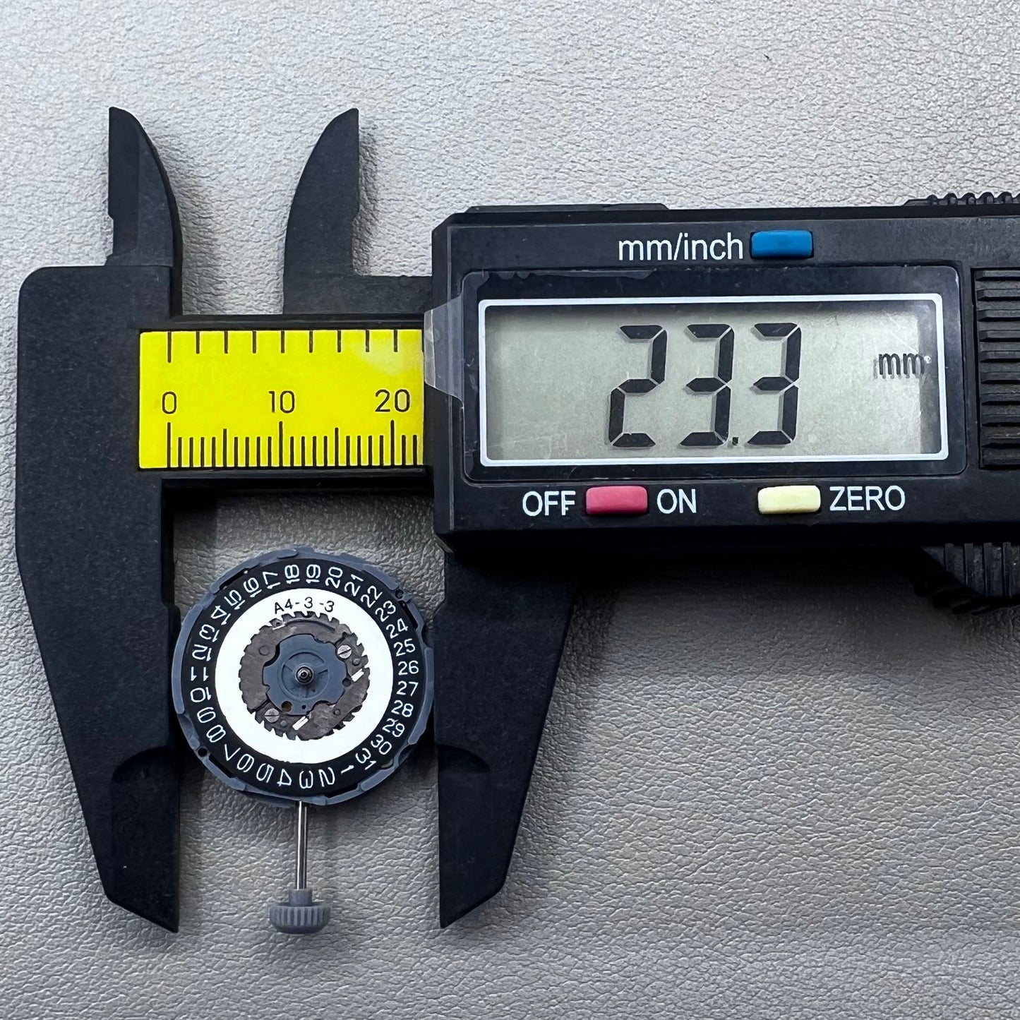Japan Miyota 6L76 quartz movement with black dial, precise timekeeping for watch accessories.