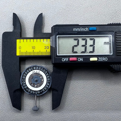 Japan Miyota 6L76 quartz movement with black dial, precise timekeeping for watch accessories.