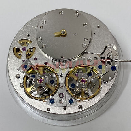 China Made multifunctional watch accessory featuring automatic mechanical movement and dual balance wheels for precise timekeeping.