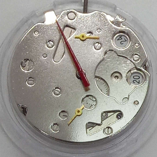 Chinese Seagull ST16 mechanical watch with 5 hands, small seconds at 3/9, date display at 6, classic design.