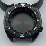 42.5mm Black Watch Case Black Bezel Black Ring for NH35 NH36 NH38 NH70 NH72