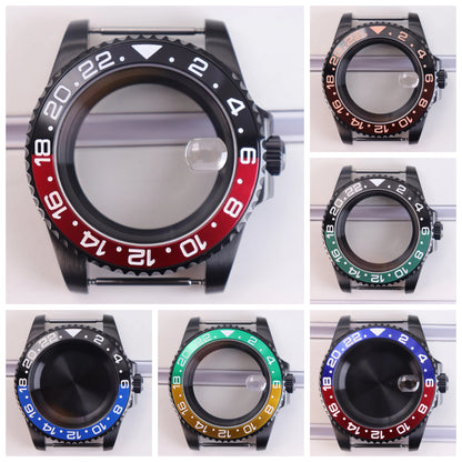 40mm Watch Case Sapphire Glass For NH35 NH36 NH34 NH38 Eta 2824 Miyota 8215 GMT