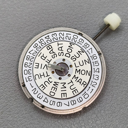 Swiss ETA 955.122 Quartz Movement Double Calendar 3 Hands Date@3