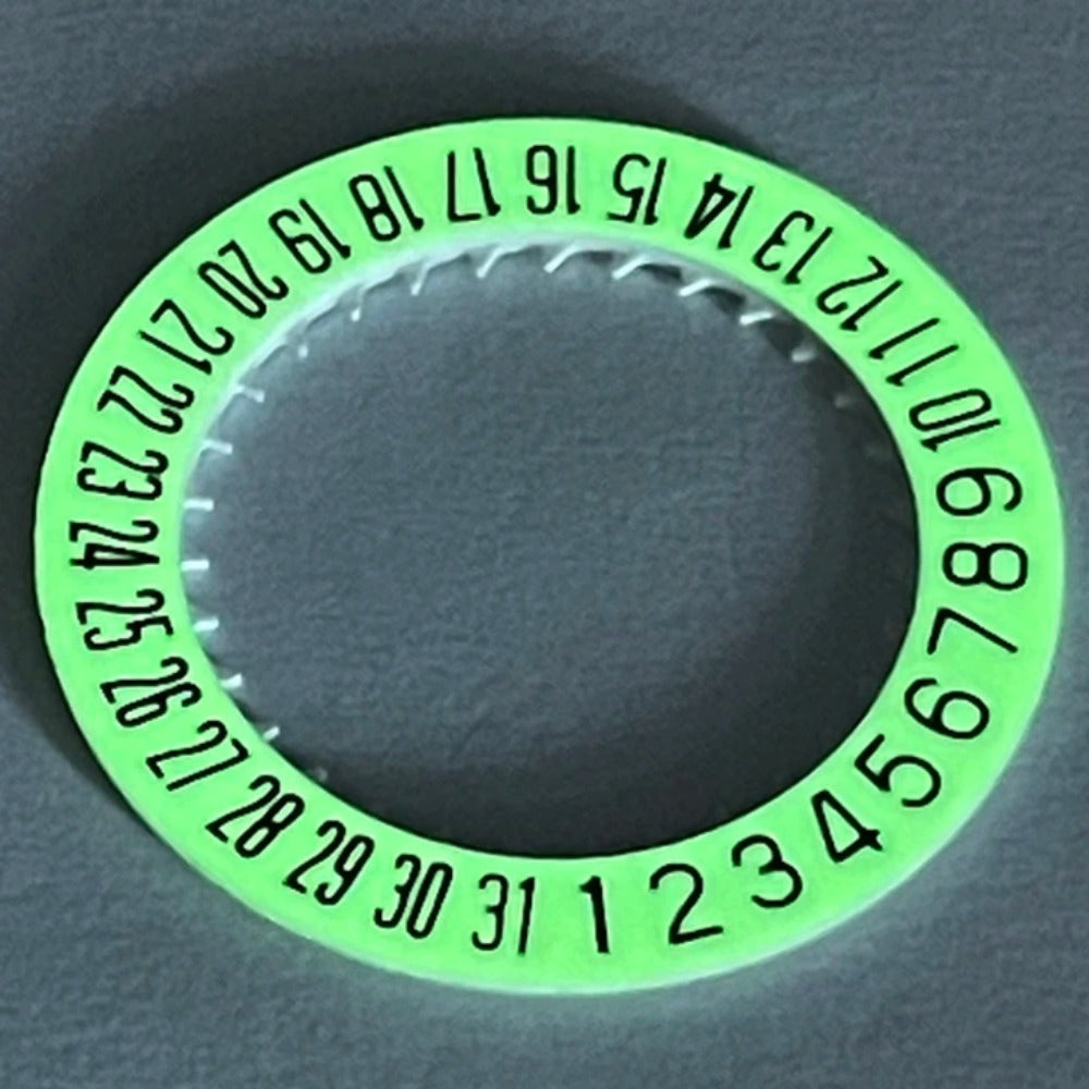 C3 Green Luminous Date Disk Wheel Fit for NH35 NH36A NH34 Date At 6