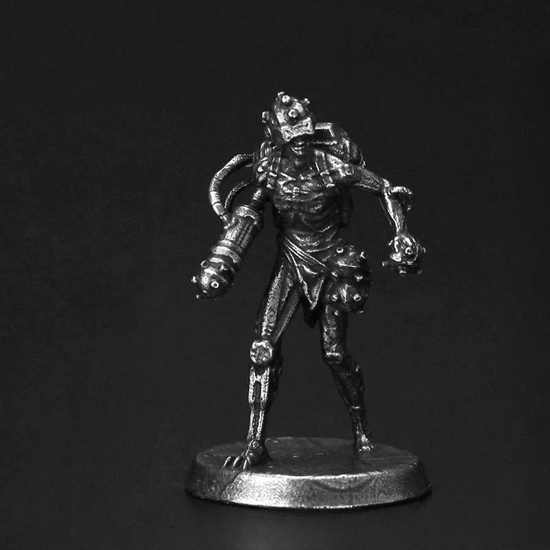 Cyber Zombie Copper Miniature Figurine White Bronze Sci-Fi Wargame 292-2