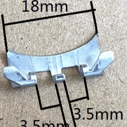 Polished 18x3.5x3.5x2mm Curved End Links Spring Bars Bracelet Watch Band Strap#1138