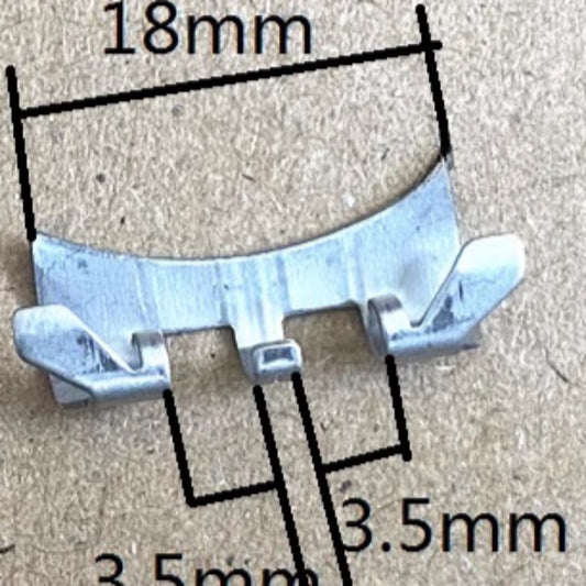Polished 18x3.5x3.5x2mm Curved End Links Spring Bars Bracelet Watch Band Strap#1138