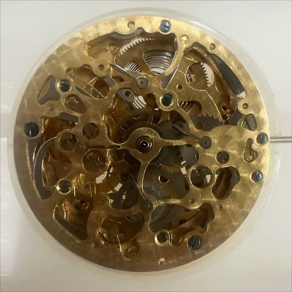 Hangzhou Made 2189 Golden Hollow Automatic Mechanical Movement 7 Hands