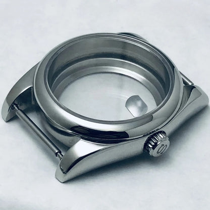 36/40mm S Crown Steel Sapphire Watch Case For NH34 NH35 NH36 ETA 2824 PT5000