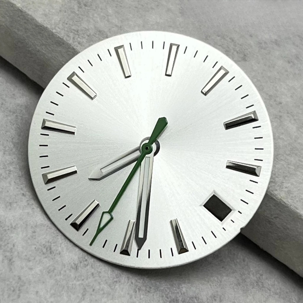 28.5mm Dial Watch Modified Green Luminous Dial For NH35 NH36 4R 7S Movement