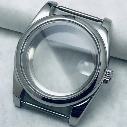 36/40mm S Crown Steel Sapphire Watch Case For NH34 NH35 NH36 ETA 2824 PT5000