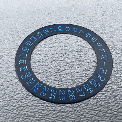 Blue Font Date Wheel Overlay for ETA 2824 2836 Miyota 8215 8200 Movement Date@3