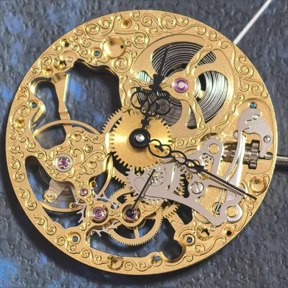 China Made 6498 Golden Manual Mechanical Movement 2 Hands With Small Second