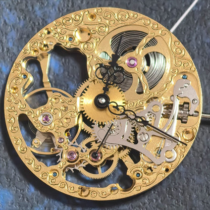 China Made 6498 Golden Manual Mechanical Movement 2 Hands With Small Second