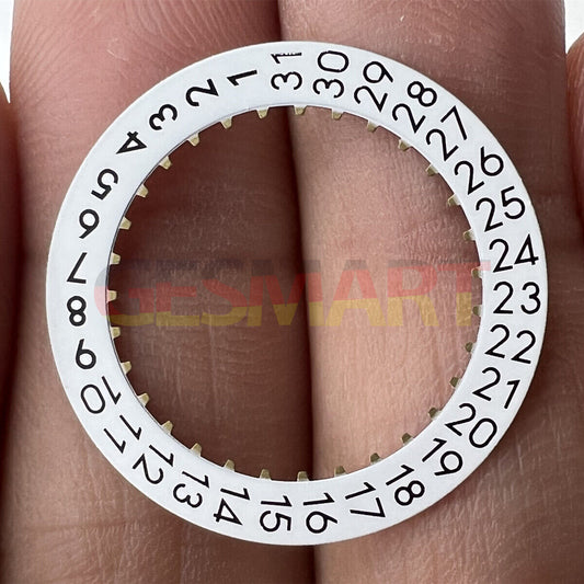 OM Font date wheel disk for ETA 2824 watch movement with date display at 3 o'clock.