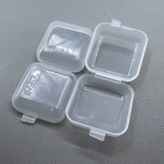 10 PIECES Square Small Plastic PP Transparent Box Fit for Watch Part