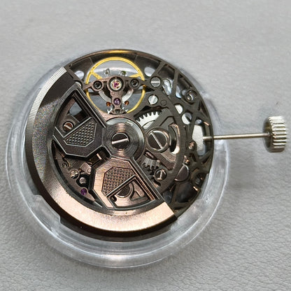 Hangzhou Black 1A05A Carved Hollow Automatic Mechanical Movement 3 Hands