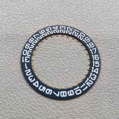 Dark Blue+White Font Watch Date Disk Wheel Date Wheel for Dandong 7770 Date@3